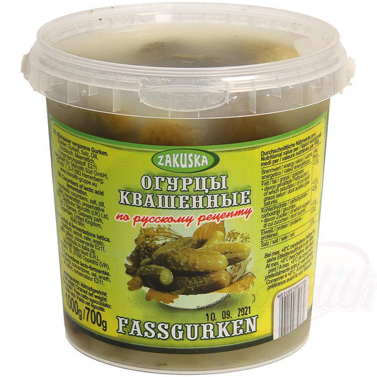 Hausgemachte milchsauer vergorene Gurken