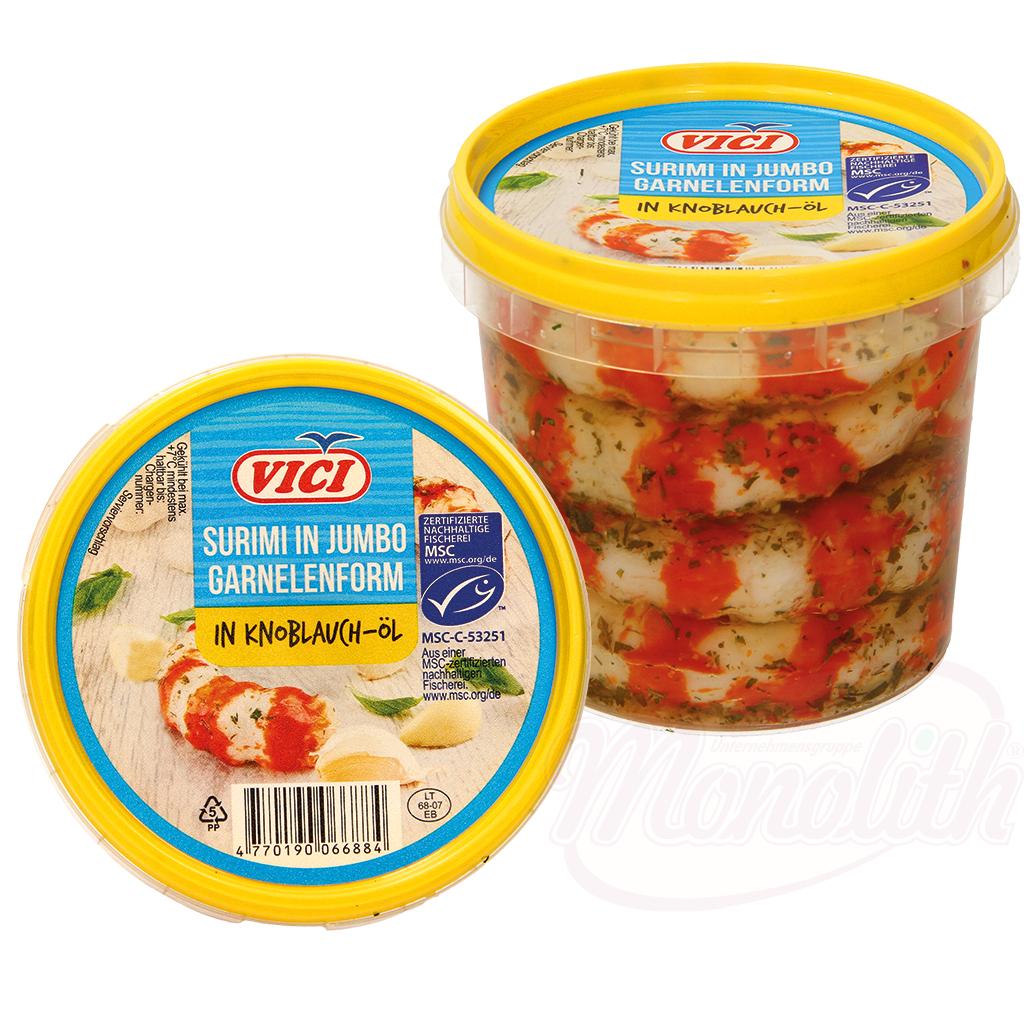 Surimi-Garnelen in Knoblauchöl – 320 g