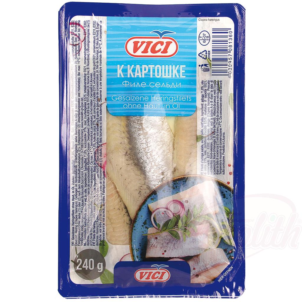 Gesalzene Heringsfilets „K kartoshke“ – 240 g