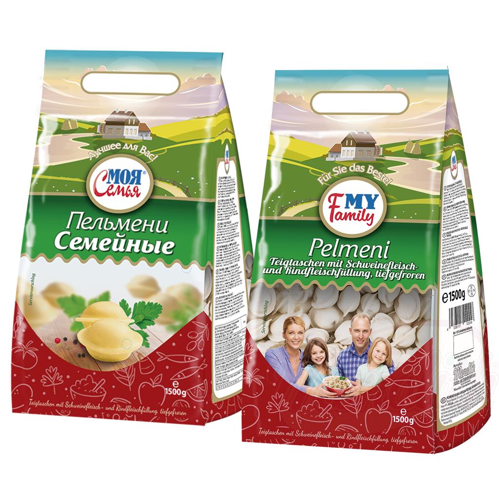 Pelmeni „Semejnye“ mit Schweine- & Rindfleisch – 1,5 kg