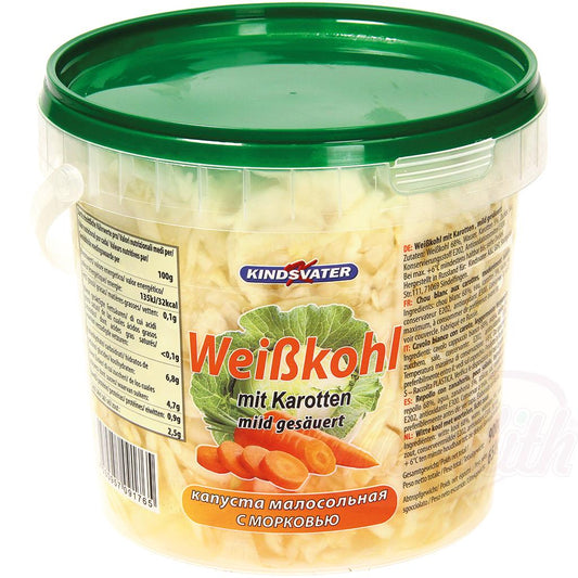 Mild gesäuerter Weißkohl mit Karotten