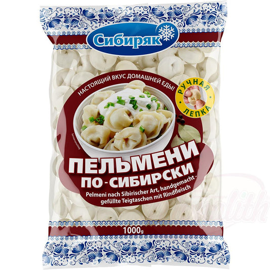 Pelmeni nach Sibirischer Art – Handgemacht mit Rindfleisch (40 %) – 1000 g
