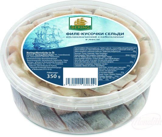 Heringsfiletstücke in Öl – 350 g