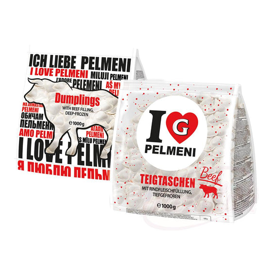 I Love Pelmeni Beef – mit Rindfleischfüllung – 1000 g