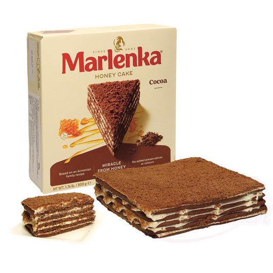 Torte „Marlenka Kakao“ mit Honig & Kakao-Cremefüllung – 800 g